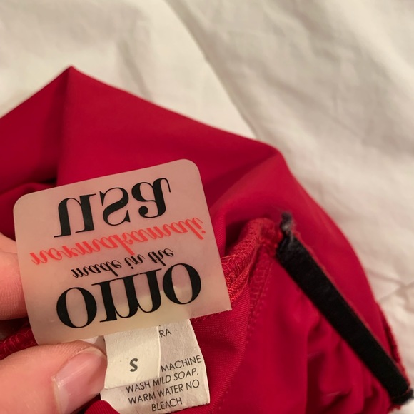 Red Norma Kamali Sweetheart Strapless Dress - Picture 5 of 6